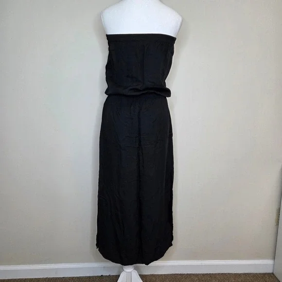 Michael Michael Kors Womens Black Strapless Blouson Maxi Dress Small Rayon - Picture 4 of 6